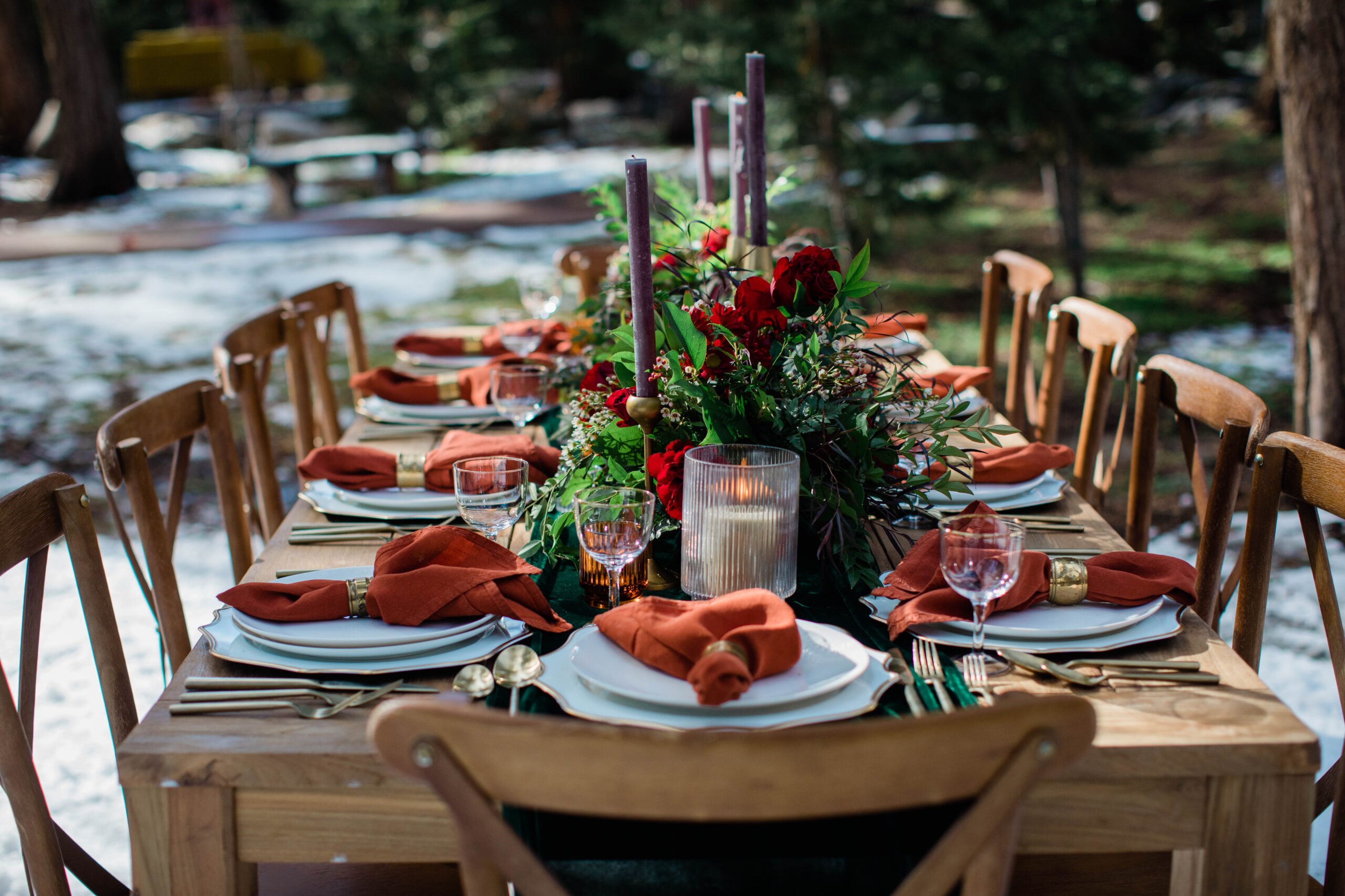 Wood Chip Centerpiece - Destination Events