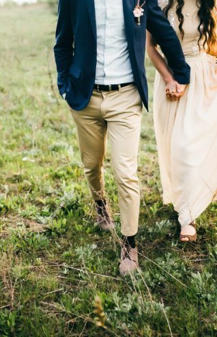 Wedding couple in the forest Wedding couple in the forest